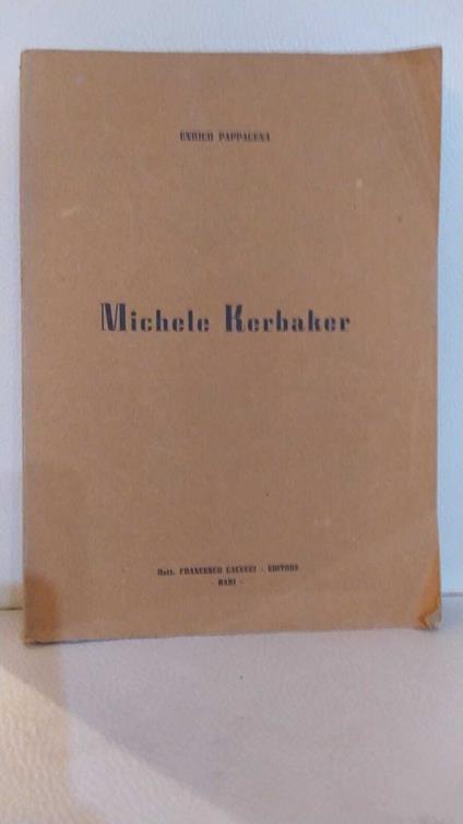 Michele Kerbaker - Enrico Pappacena - copertina