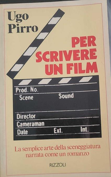 Per scrivere un film - Ugo Pirro - copertina