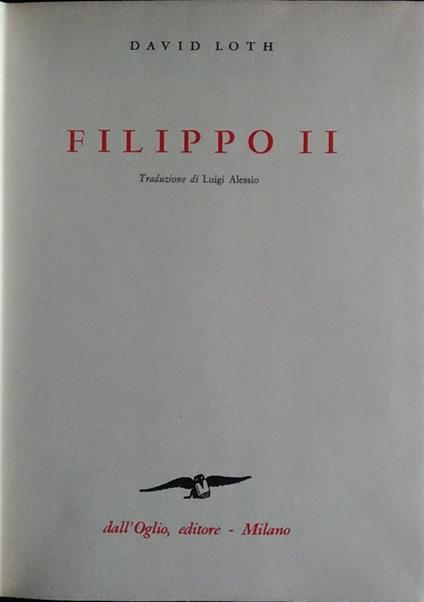 Filippo II - David Loth - copertina