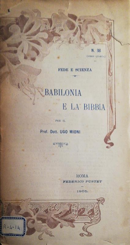 Babilonia e la Bibbia - copertina