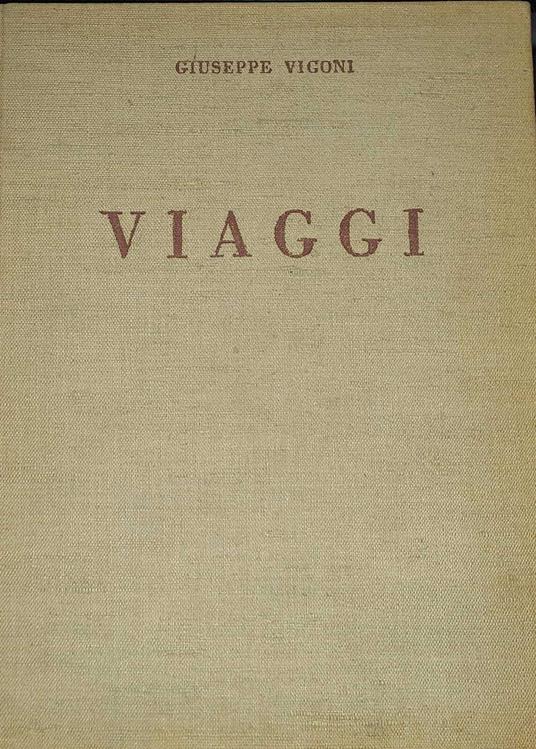 Viaggi - Giuseppe Rigoni - copertina
