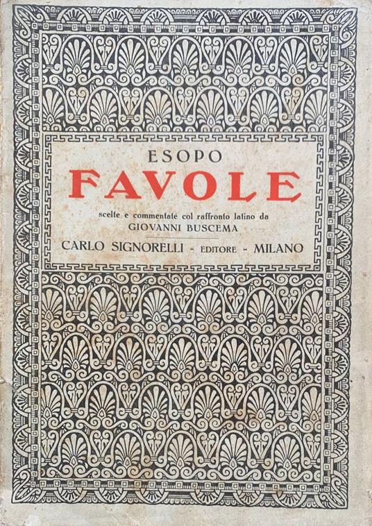 Favole - Esopo - copertina