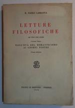 Letture filosofiche. Volume terzo