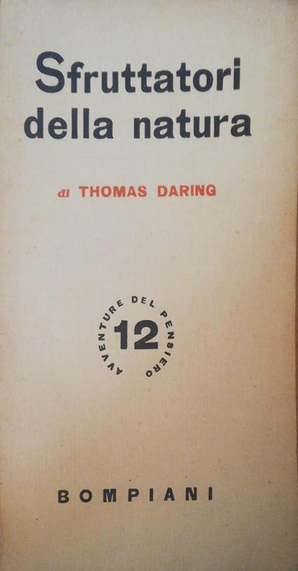 Sfruttatori della natura - Thomas Daring - copertina