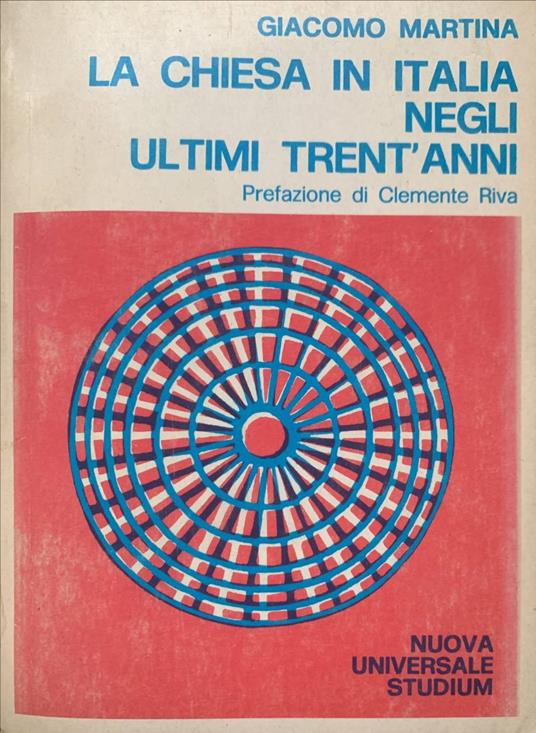 La Chiesa in Italia negli ultimi trent'anni - Giacomo Martina - copertina