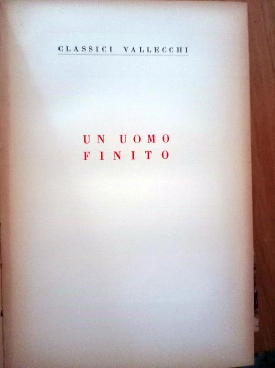 Un uomo finito - Giovanni Papini - copertina