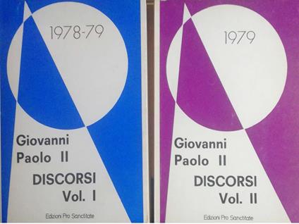 Discorsi Vol I e II - Giovanni Paolo II - copertina