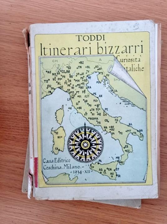 Itinerari bizzarri (Curiosità Italiche) - Toddi - copertina