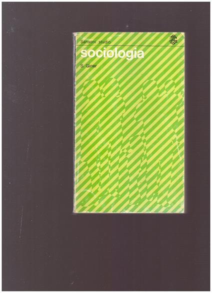 Sociologia - Salvador Giner - copertina