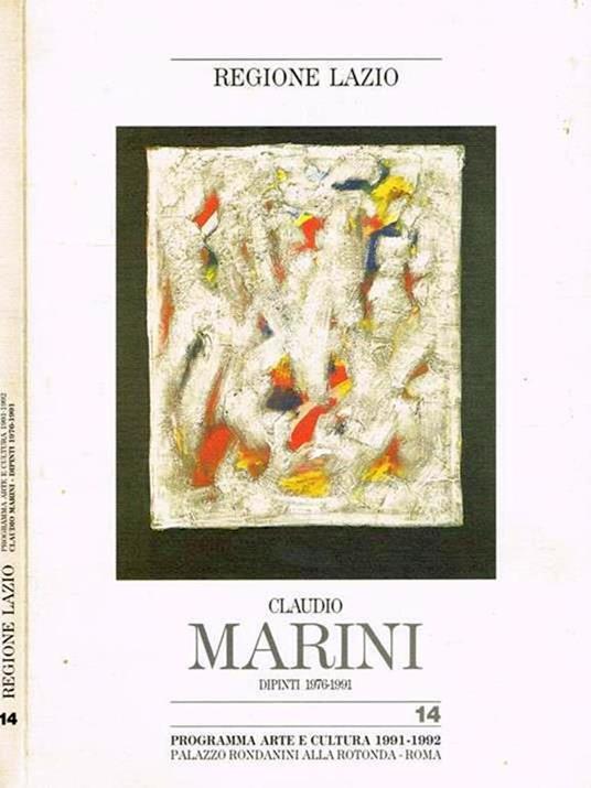Claudio Marini dipinti 1976-1991 - Bruno Mantura - copertina
