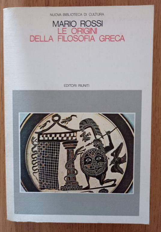Le origini della filosofia greca - Mario Rossi - copertina