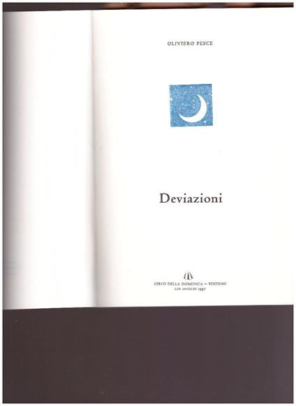 Deviazioni - Oliviero Pesce - copertina