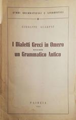 I dialetti greci in Omero secondo un grammatico antico