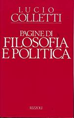 Pagine di filosofia e politica (1978-1988)