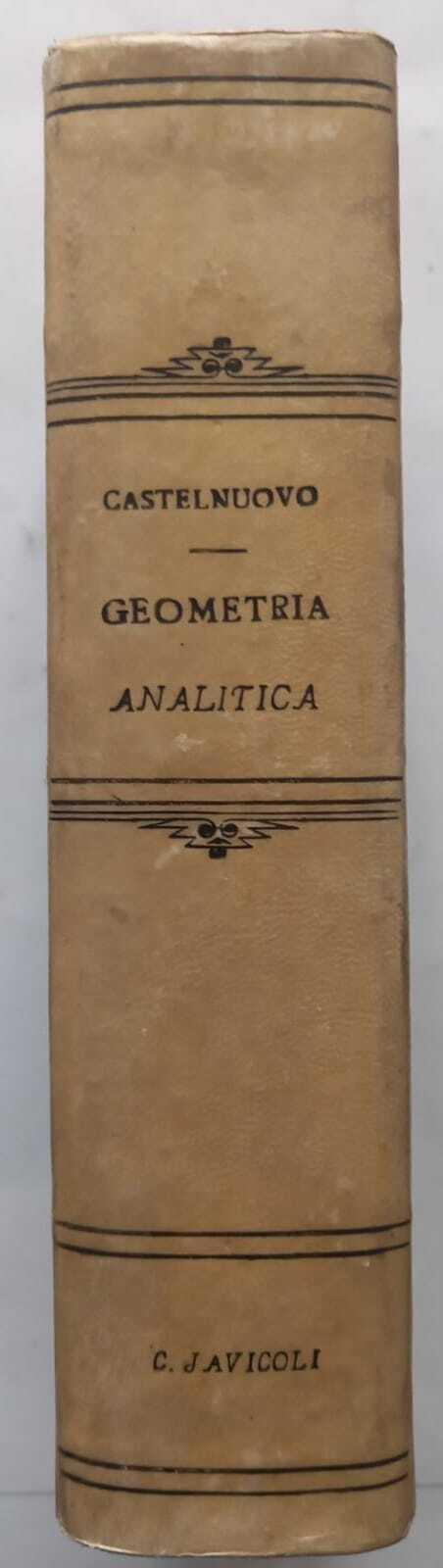 Lezioni di geometria analitica - Castelnuovo - copertina