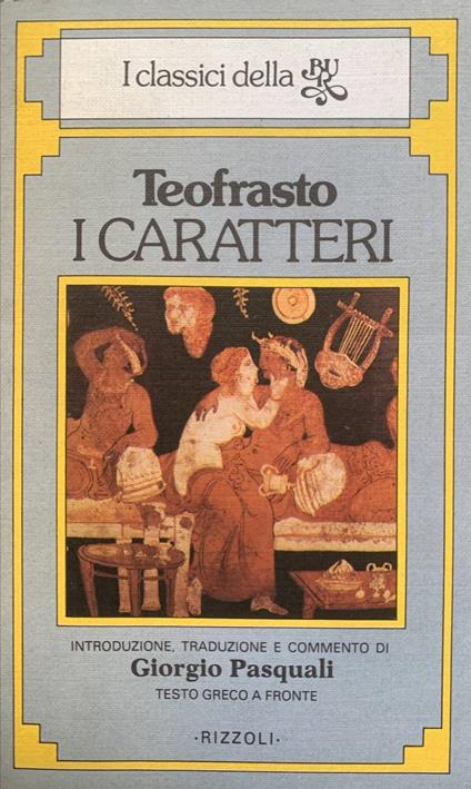 I caratteri - Teofrasto - copertina