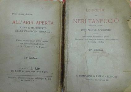 Le poesie di Neri Tanfucio con nuove aggiunte - copertina