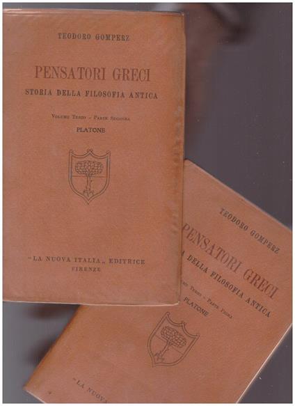 Pensatori Greci Storia Della Filosofia Antica Volume Terzo Parte Prima E Seconda - Theodor Gomperz - copertina