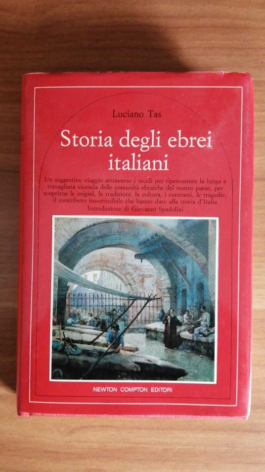 Storia degli ebrei Italiani - Luciano Tas - copertina