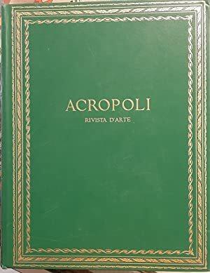 Acropoli rivista d'arte vol 1 - copertina