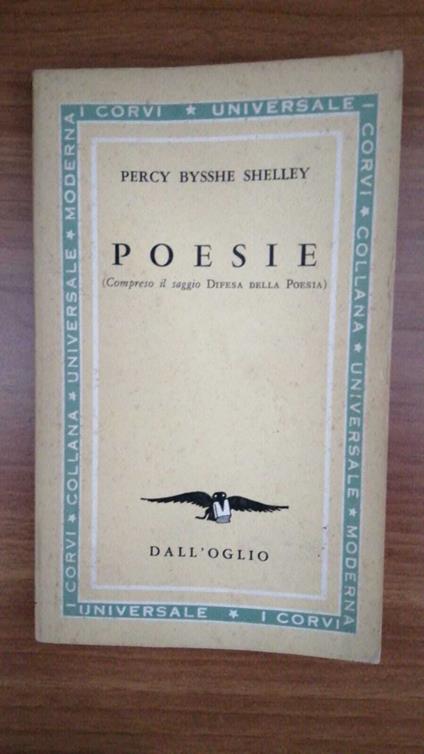 Poesie ( compreso il saggio "difesa della poesia " ) - Percy Bysshe Shelley - copertina