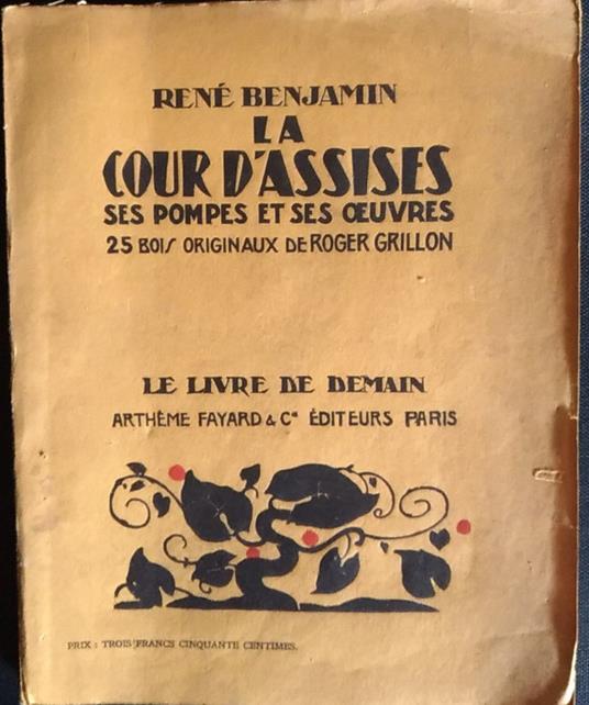 La Cour d'Assises - Rene Benjamin - copertina