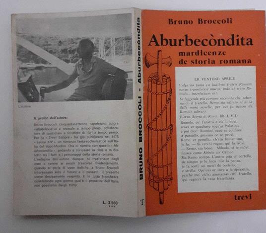 Aburbecòndita. Mardicenze de Storia romana - Bruno Broccoli - copertina