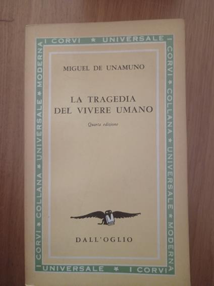 La tragedia del vivere umano - Miguel de Unamuno - copertina