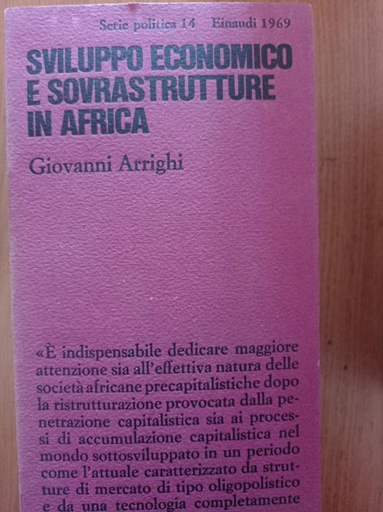 Sviluppo economico e sovrastrutture in Africa - Giovanni Arrighi - copertina