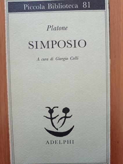 Simposio - Platone - Libro Usato - Adelphi 