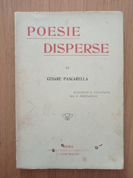 Poesie disperse - Cesare Pascarella - copertina