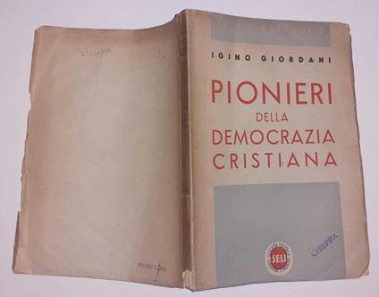 Pionieri della democrazia cristiana - Igino Giordani - copertina