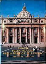 Lavori sulla facciata della Basilica di S.Pietro negli anni 1985-1986