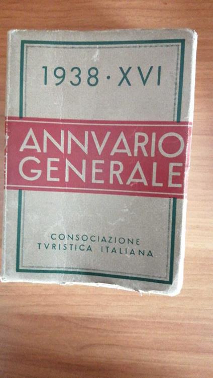 Annuario Generale 1938 - XVI - copertina