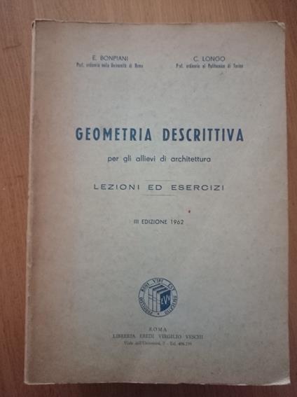 Geometria descrittiva - copertina