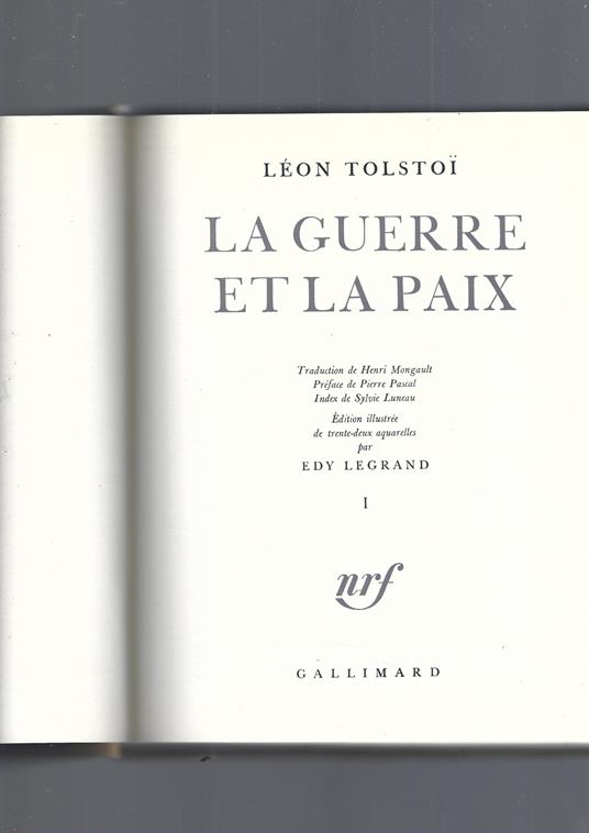 La Guerre Et La Paix - Lev Tolstoj - copertina