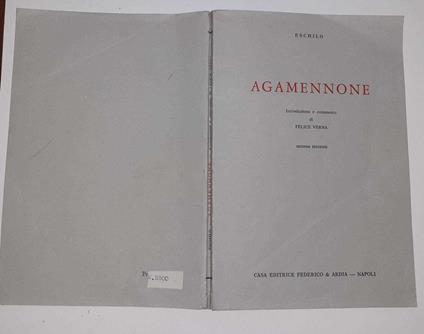 Agamennone - Eschilo - copertina