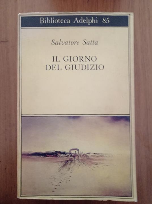 Il giorno del giudizio - Salvatore Satta - copertina