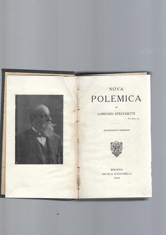 Nova Polemica - Lorenzo Stecchetti - copertina