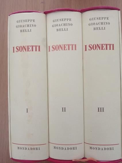 I Sonetti - Giuseppe Gioachino Belli - copertina