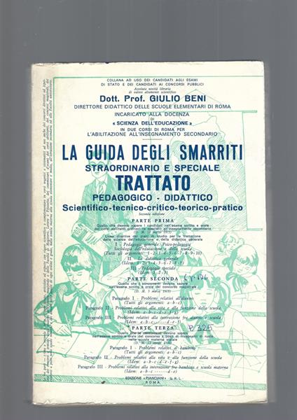 La Guida Degli Smarriti - Giulio Bedoni - copertina