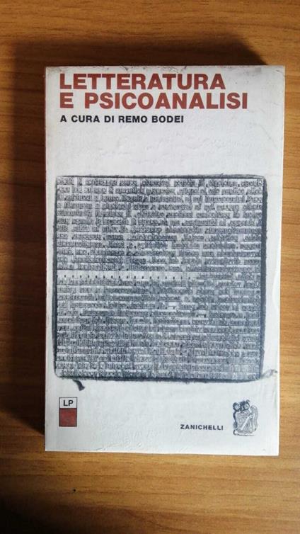 Letteratura e psicoanalisi - Remo Bodei - copertina