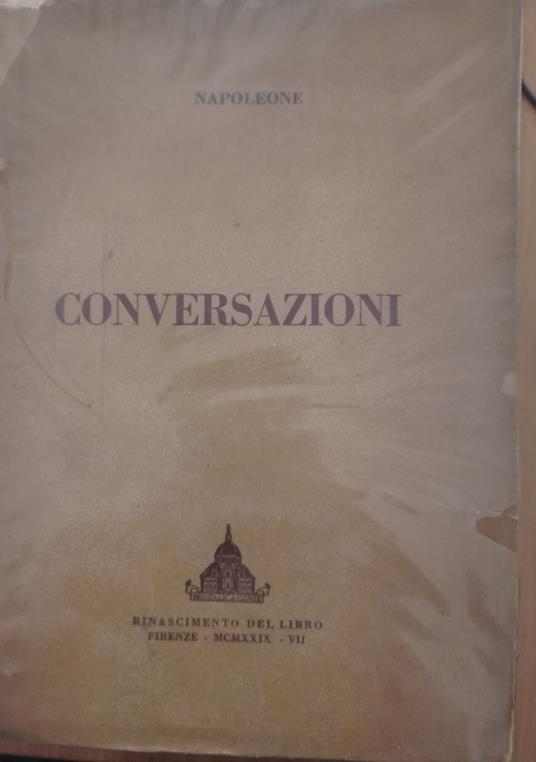 Conversazioni - Napoleone Bonaparte - copertina