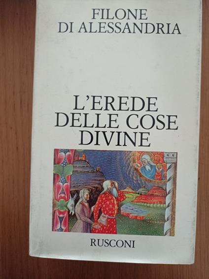 L' erede delle cose divine - Filone di Alessandria - copertina