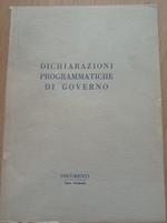 Dichiarazioni programmatiche di governo