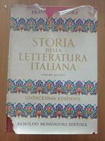 Storia della letteratura italiana Vol. V