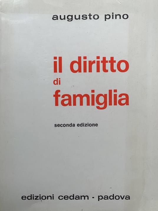 Il diritto di famiglia - Augusto Pino - copertina