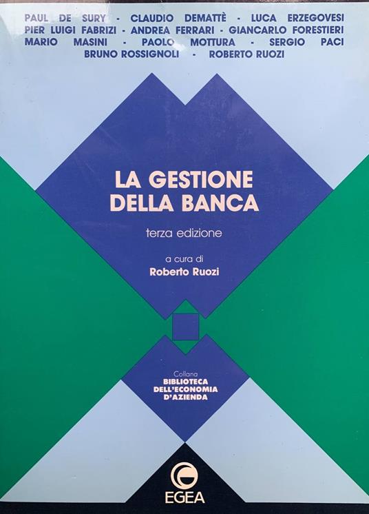 La gestione della banca - Roberto Ruozi - copertina