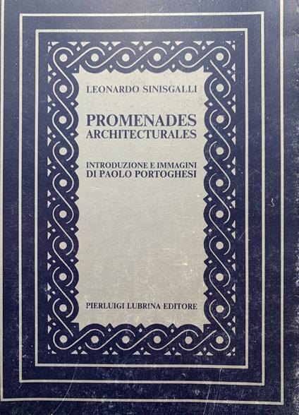 Promenades architecturales - Leonardo Sinisgalli - copertina