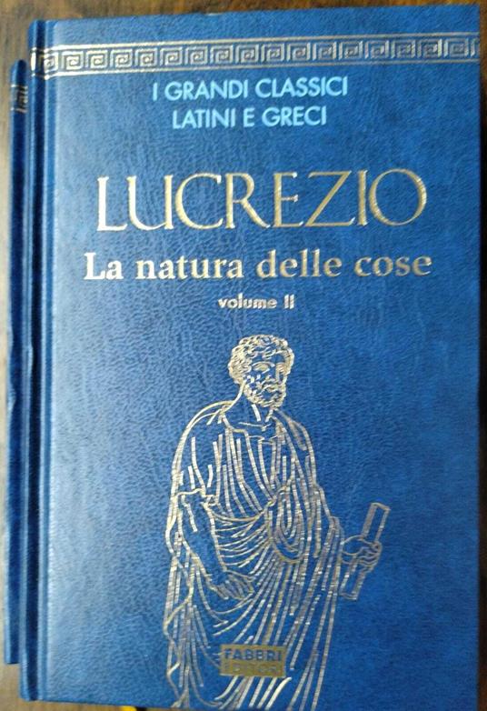 LUCREZIO La natura delle cose. I-II - Luca Canali - copertina